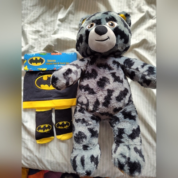 Batman Black and Gray Plush Toy with Socks - Picture 1 of 7